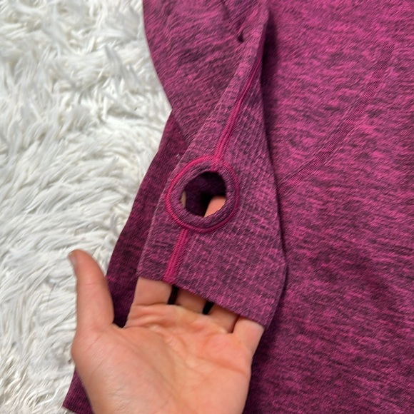 Lululemon Swiftly Tech Long Sleeve Crew Heathered Jewelled Magenta - Picture 3 of 6